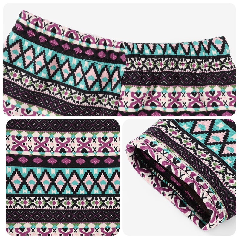 BOOPH Girls Winter Thick Warm Pant Fleece Lined Leggings 6-7 Years Bohemian - Image 5